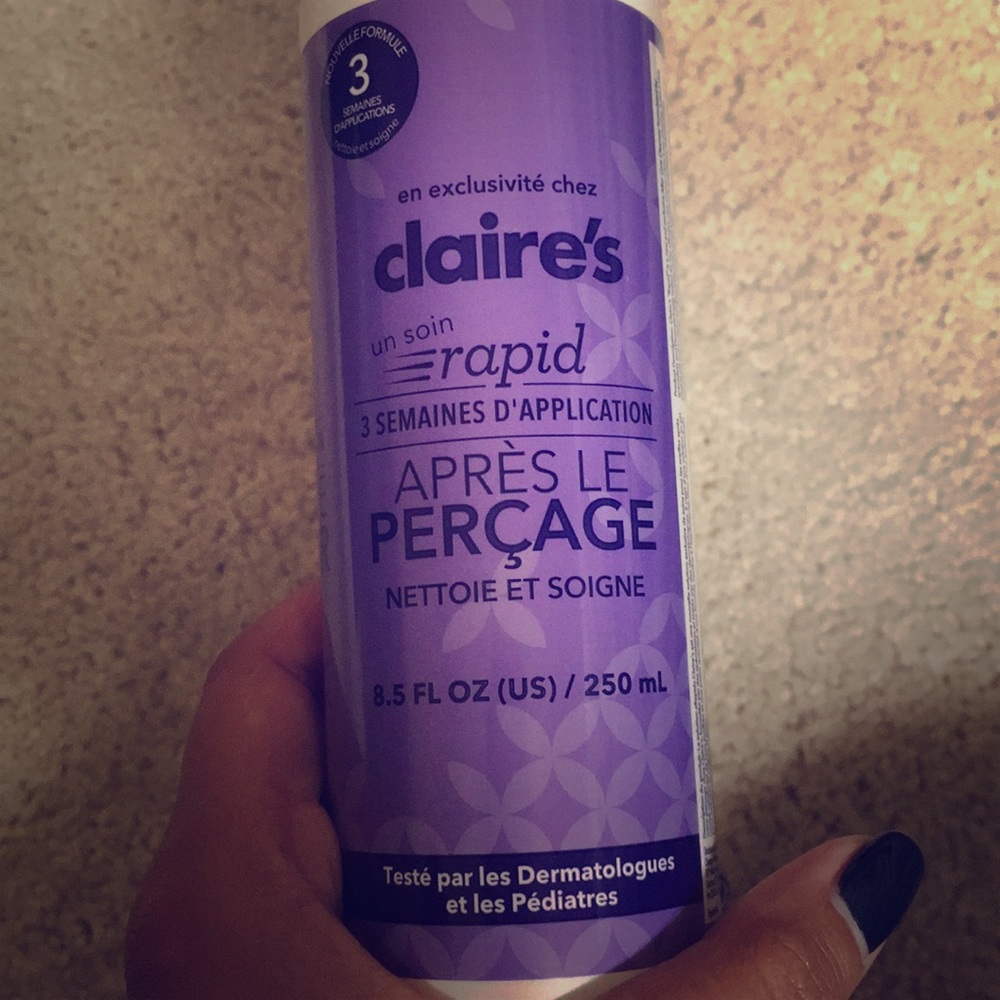 Claire’s after care piercing cleanser